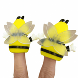 Mini Vinyl Busy Bee Finger Puppets – 2¼"(sold individually)