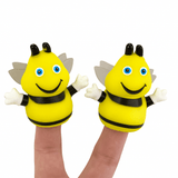 Mini Vinyl Busy Bee Finger Puppets – 2¼"(sold individually)