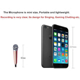 Miniature Metal Microphone for Karaoke with 3.5 mm Universal Cable