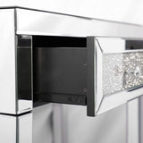 Mirror Desk Dresser with 2 Drawers