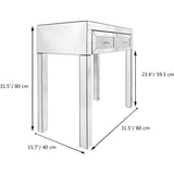 Mirror Desk Dresser with 2 Drawers