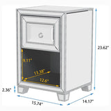 Mirrored Accent Bedside Coffee Table