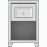 Mirrored Accent Bedside Coffee Table