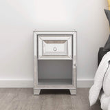 Mirrored Accent Bedside Coffee Table
