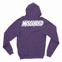Misguided Chenille Hoodie - Purple