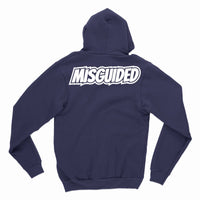 Misguided Chenille (Red Oreo 6's) Hoodie - Navy Blue