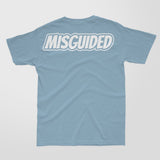 Misguided Chenille (Retro 1 Taxi) T-Shirt -  Light Denim