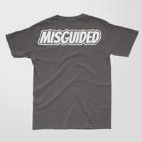 Misguided Chenille (UNC 6's) T-Shirt - Dark Grey