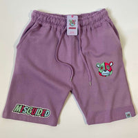 Misguided Logo Jogger Shorts - Lavender