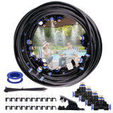 Misting Cooling System 65.6Ft Hose Line + 23 T-Joint Nozzles Water Sprayer