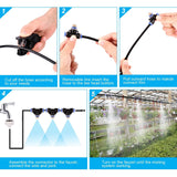 Misting Cooling System 65.6Ft Hose Line + 23 T-Joint Nozzles Water Sprayer