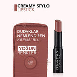 Flormar Nude Creamy Stylo Lipstick: Hydrating, High Pigment, Semi-Gloss Finish for Everyday Wear - Non-Drying, Twist-Up Design