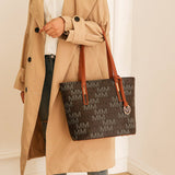MKF Collection Aylet M Tote with Mini Handbag and Wristlet Pouch by Mia Made of high-quality vegan leather