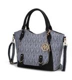 MKF Collection Fula Signature Satchel Bag by Mia Made of high-quality vegan leather