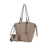 MKF Collection Liv Tote and Wallet Set Fashion Handbag by Mia K.