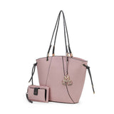 MKF Collection Liv Tote and Wallet Set Fashion Handbag by Mia K.