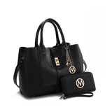 MKF Collection Yola Satchel Bag with Wallet Vegan Leather Women by Mia K