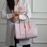 MKF Collection Yola Satchel Bag with Wallet Vegan Leather Women by Mia K