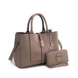 MKF Collection Yola Satchel Bag with Wallet Vegan Leather Women by Mia K