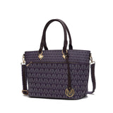 MKF Collection Yonah Tote Signature Printed Vegan Leather by Mia K
