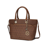 MKF Collection Yonah Tote Signature Printed Vegan Leather by Mia K