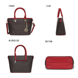 MKF Collection Yonah Tote Signature Printed Vegan Leather by Mia K