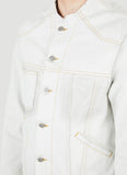 Maison Margiela Men Collarless Denim Jacket