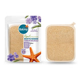 Balmy Natural Soap Filled Bath Puff for Gentle Exfoliation - Sensitive Skin Care