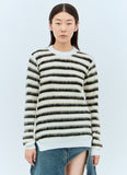 Marni Women Striped Wool-Mohair Sweater