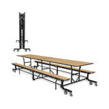 Mobile School Cafeteria Table With Benches And Lift Assist System (SAK39215)