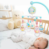 Mobile Star Projection Nursery Light Baby Rattle Toy with Music Box Remote Control