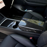 TESERY Model Y / 3 Armrest Cover - Dry Carbon Fiber Interior Mods