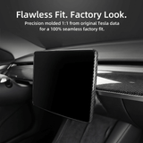 Model 3 / Y Display Cover - Dry Carbon Fiber Interior Mods