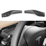TESERY Model 3 / Y Turn Signal Stalk Cover - Dry Carbon Fiber Interior Mods