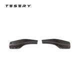 TESERY Model 3 / Y Turn Signal Stalk Cover - Dry Carbon Fiber Interior Mods