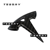 Model 3 / Y Steering Wheel Logo Cover - Carbon Fiber Interior Mods