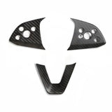 Model 3 / Y Steering Wheel Middle Trim Cover - Carbon Fiber Interior Mods
