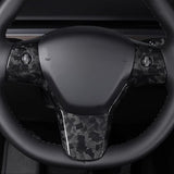 Model 3 / Y Steering Wheel Patch - Carbon Fiber Interior Mods