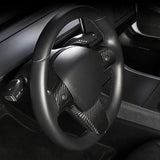 Model 3 / Y Steering Wheel Patch - Carbon Fiber Interior Mods