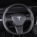 Model 3 / Y Steering Wheel Patch - Carbon Fiber Interior Mods