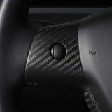 Model 3 / Y Steering Wheel Patch - Carbon Fiber Interior Mods