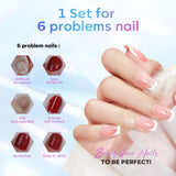 modelones Gel Top Coat, 15 ml 2025 Upgrade Super Shiny Base and Top Coat Set, Soak Off Nail Lamp Acid Free No Wipe Clear Base Top Gel Nail Polish