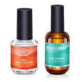modelones Gel Top Coat, 15 ml 2025 Upgrade Super Shiny Base and Top Coat Set, Soak Off Nail Lamp Acid Free No Wipe Clear Base Top Gel Nail Polish