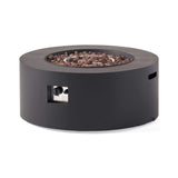Alora Modern 32-Inch 40K BTU Round Iron Propane Fire Pit (SAK29102)
