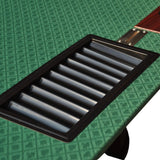 Modern 96" Wooden Poker Table With U Shape Legs, Drop Box And Chips Tray (SAK83109)