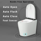 Nuvia Modern Compact Smart Tankless Toilet With Bidet, Auto Open, Auto Flush, Heated Seat And Air Dryer (SAK51990)