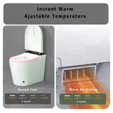 Nuvia Modern Compact Smart Tankless Toilet With Bidet, Auto Open, Auto Flush, Heated Seat And Air Dryer (SAK51990)