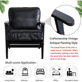 Modern Faux Leather Accent Chair