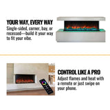 Modern Flames Landscape Pro Multi 44-Inch Linear Multi-Sided Built-In Electric Fireplace [LPM-4416V2] (SAK96355)