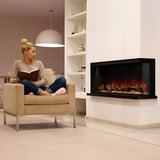 Modern Flames Landscape Pro Multi 56-Inch Linear Multi-Sided Electric Fireplace With Hybrid Flame Technology [LPM-5616V2] (SAK67390)